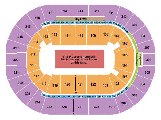 BOK Center Nine Inch Nails Seating Chart